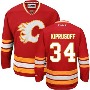 Miehille NHL Calgary Flames Pelipaita Miikka Kiprusoff #34 Reebok Kolmas